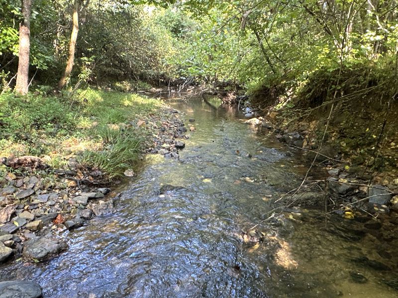 9.5 Acres with Creek Frontage : Rockmart : Polk County : Georgia