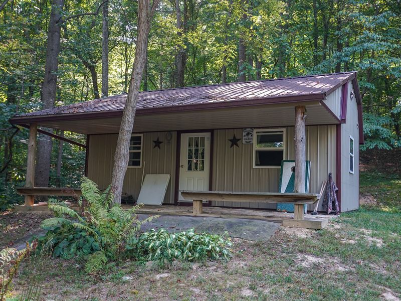 Beautiful Setting with Small Cabin : Hillsboro : Pike County : Ohio