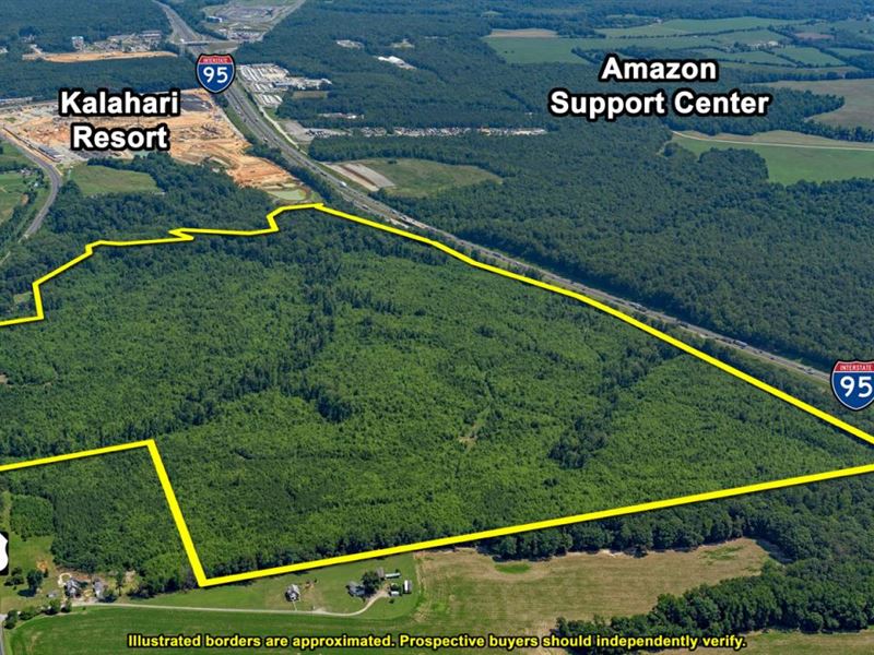 Prime Land Between Rt 1 & I95 : Woodford : Spotsylvania County : Virginia