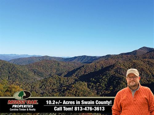 10.2 Acres With Incredible Views : Bryson City : Swain County : North Carolina