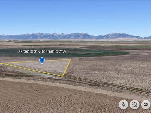 Scenic 5 Acre Lot, Mountain Views : Alamosa : Colorado