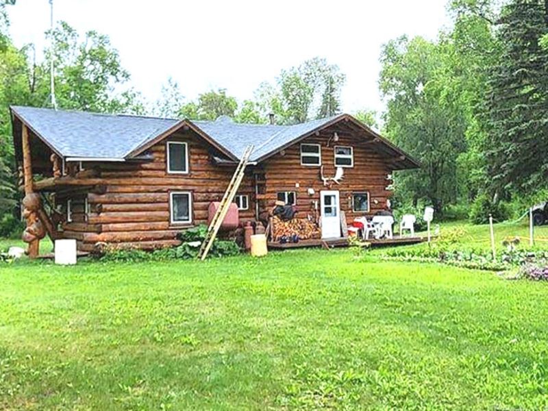 Alexander Creek Log Home : Wasilla : Matanuska-Susitna Borough : Alaska