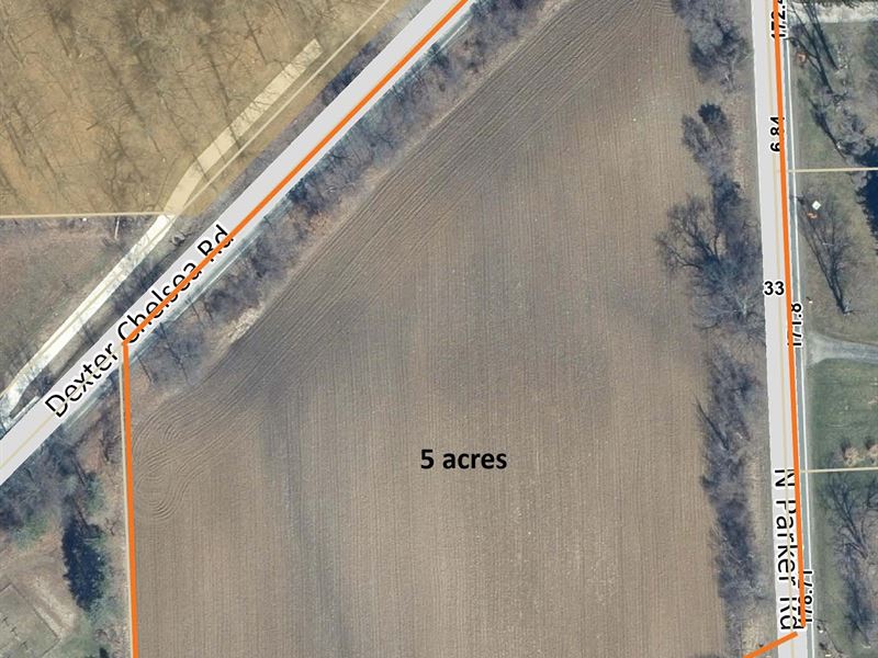 5 Acre Residential Land, Dexter : Dexter : Washtenaw County : Michigan