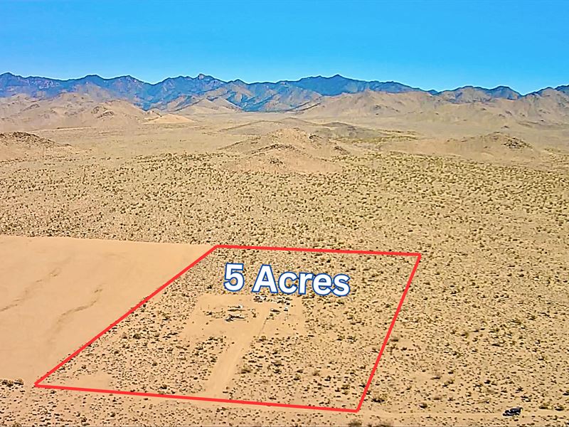 Prime 5 Acres by Hwy 93 : Dolan Springs : Mohave County : Arizona