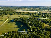 50 Acre, with Pond, Creek, & Shop : Bristow : Creek County : Oklahoma