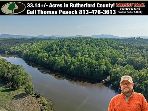 33.14 Ac Gorgeous Lakefront Land : Union Mills : Rutherford County : North Carolina