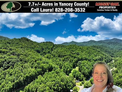 7.7 Unrestricted Acres on High : Burnsville : Yancey County : North Carolina