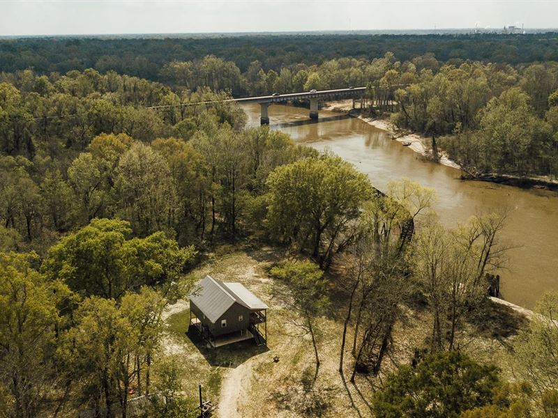 40 Acres with A Cabin in Pearl Rive : Poplarville : Pearl River County : Mississippi