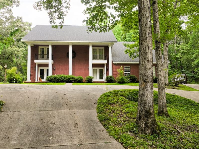 Home & 6 Acres Near Lake Okatibbee : Meridian : Lauderdale County : Mississippi