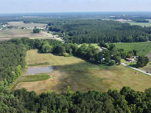 Cleared Acreage with Pond & Permit : Williamston : Martin County : North Carolina