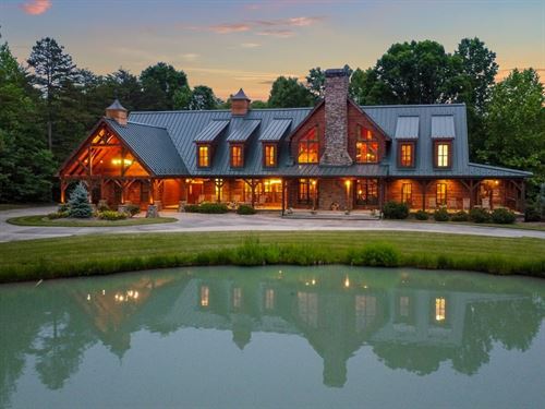 123.1 Acre Luxury Lodge Estate : Yanceyville : Caswell County : North Carolina