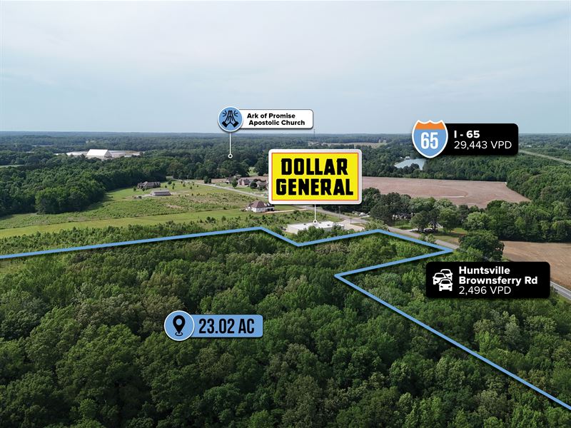 23 Ac Parcel, Dollar General Adj : Athens : Limestone County : Alabama