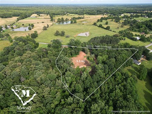 5.5 Acre Estate Lot in Gray Court : Gray Court : Laurens County : South Carolina