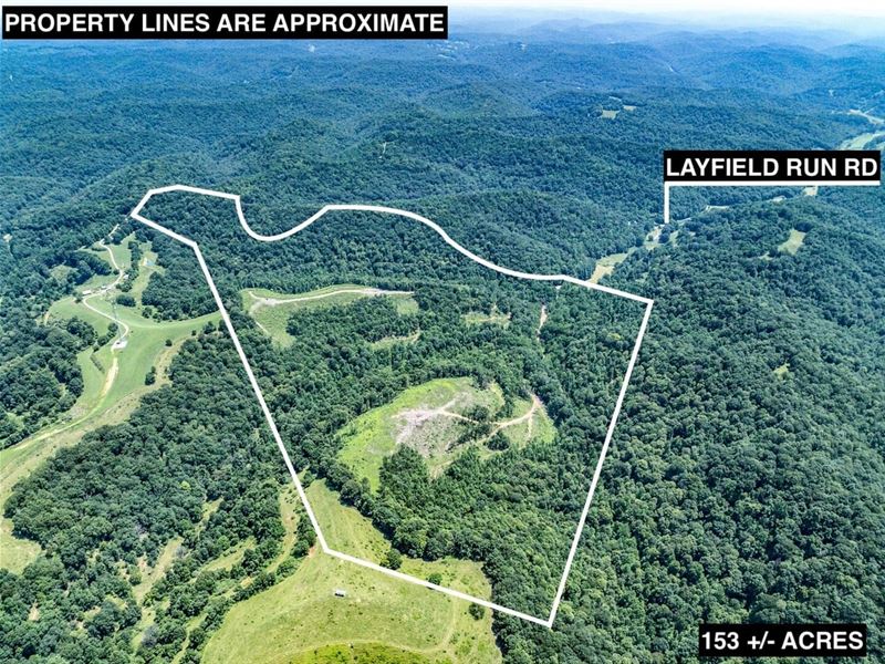 Layfield Run Rd, 153 Acres : Cairo : Ritchie County : West Virginia