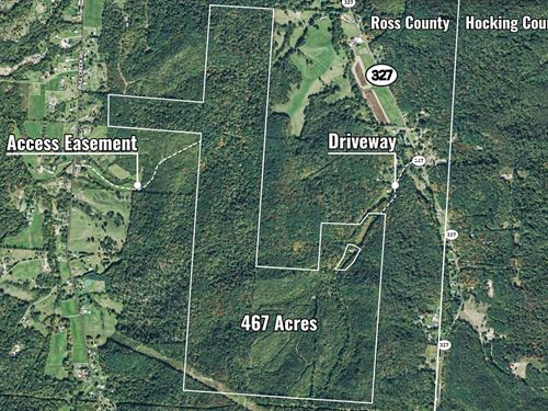 St Rt 327, 467 Acres : Laurelville : Ross County : Ohio