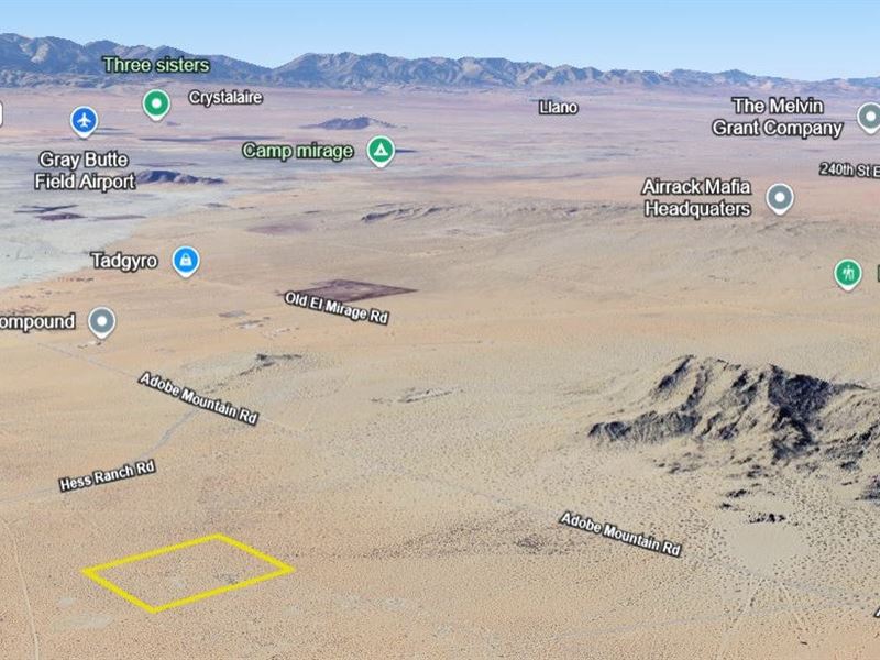 10 Acres Adelanto : El Mirage : San Bernardino County : California