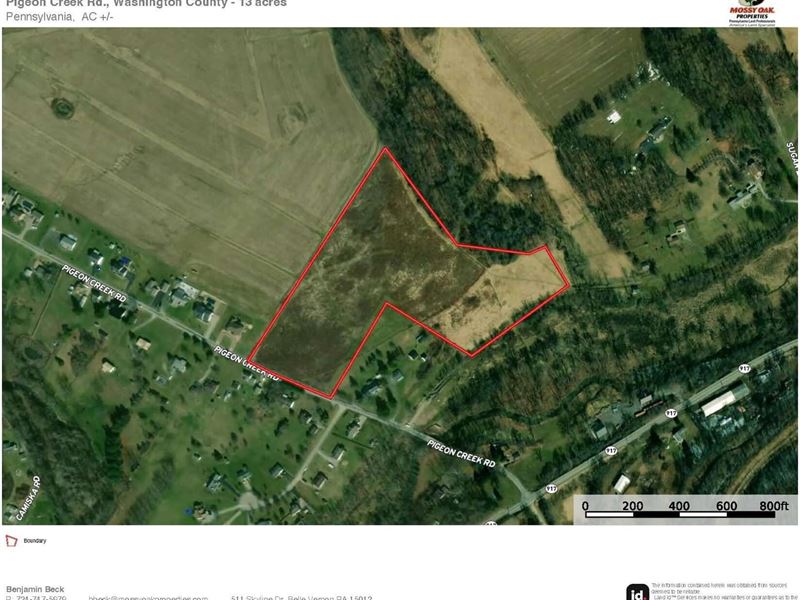 Pigeon Creek Rd, Washington County : Eighty Four : Washington County : Pennsylvania