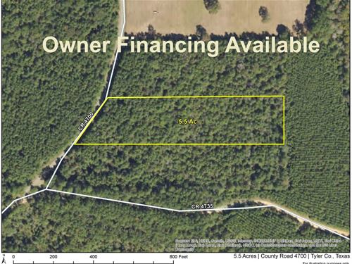 5.5 Acres, County Road 4700 : Fred : Tyler County : Texas