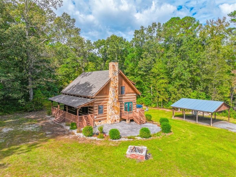 3 Bed / 2 Bath Log Home on 5.37 : Windsor : Isle Of Wight County : Virginia