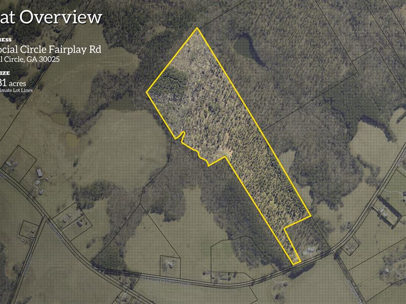 66 Acres in Social Circle : Social Circle : Walton County : Georgia