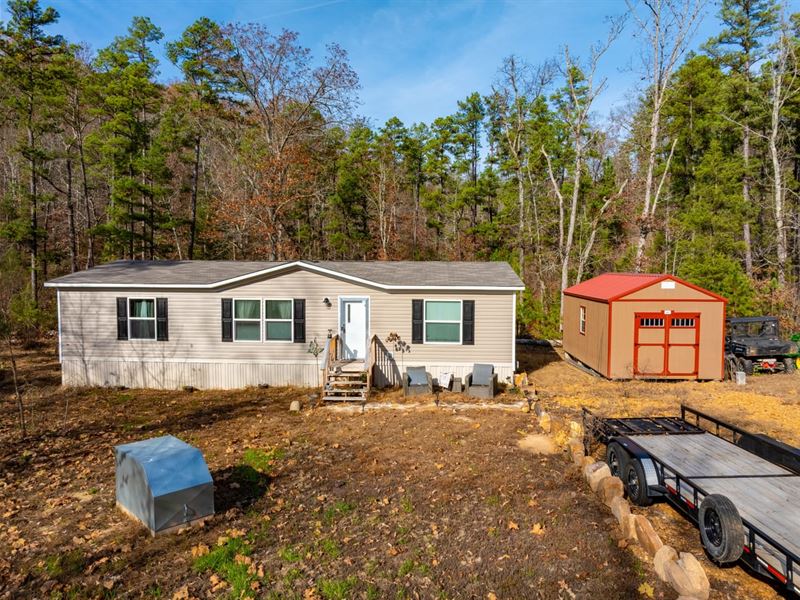 45 Acres, 2024 Doublewide Mobil : Calico Rock : Izard County : Arkansas