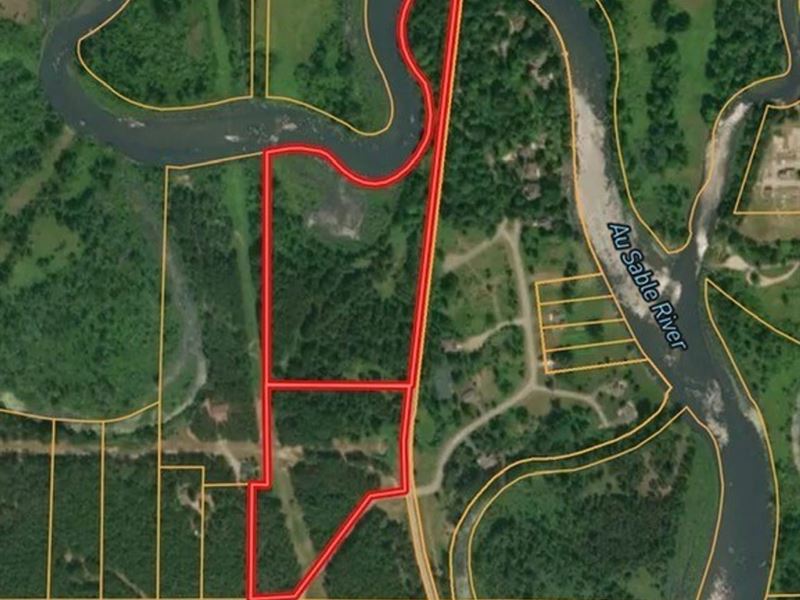 Waterfront Acreage, 25 Acres of Woo : Oscoda : Iosco County : Michigan