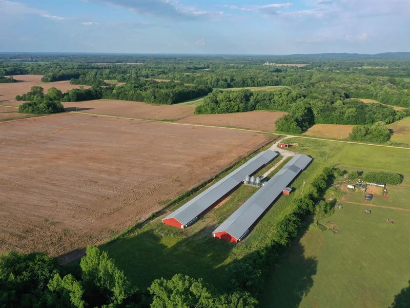 Mount Hope Two House Broiler Farm : Mt. Hope : Lawrence County : Alabama