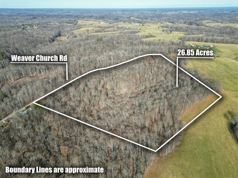 Weaver Church Rd, 26 Acres : Albany : Vinton County : Ohio