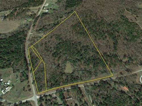 21 Acre Wooded Corner Lot : Elberton : Elbert County : Georgia