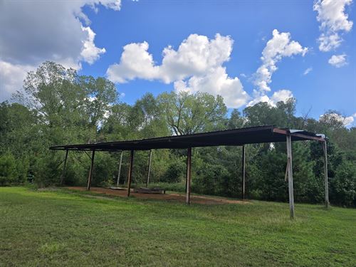 14.29 Acres with 49'X146'x19' Steel : Broken Bow : McCurtain County : Oklahoma