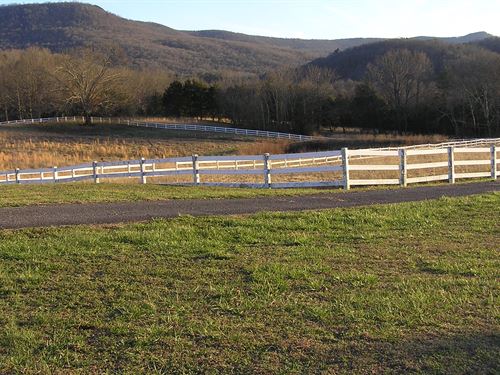 Cattle Farm, Creek, Views, Home : Pikeville : Bledsoe County : Tennessee