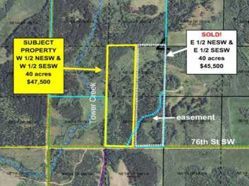 Cass, Byron, 1353204, W2e2sw, 40 Ac : Leader : Cass County : Minnesota