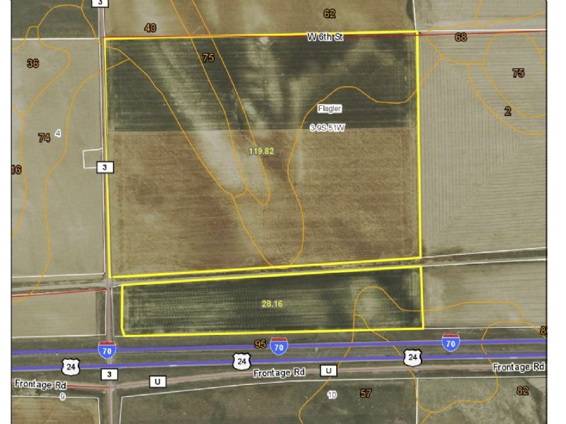 Farm Land In Flagler, Co Farm for Sale in Flagler, Kit Carson County