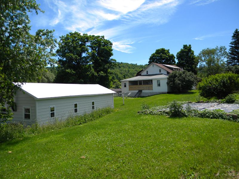 134 Acres Amish Sheep Farm Pond : Troupsburg : Steuben County : New York