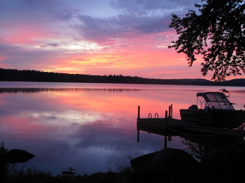 Log Home Retreat On Junior Lake : Lakeville : Penobscot County : Maine
