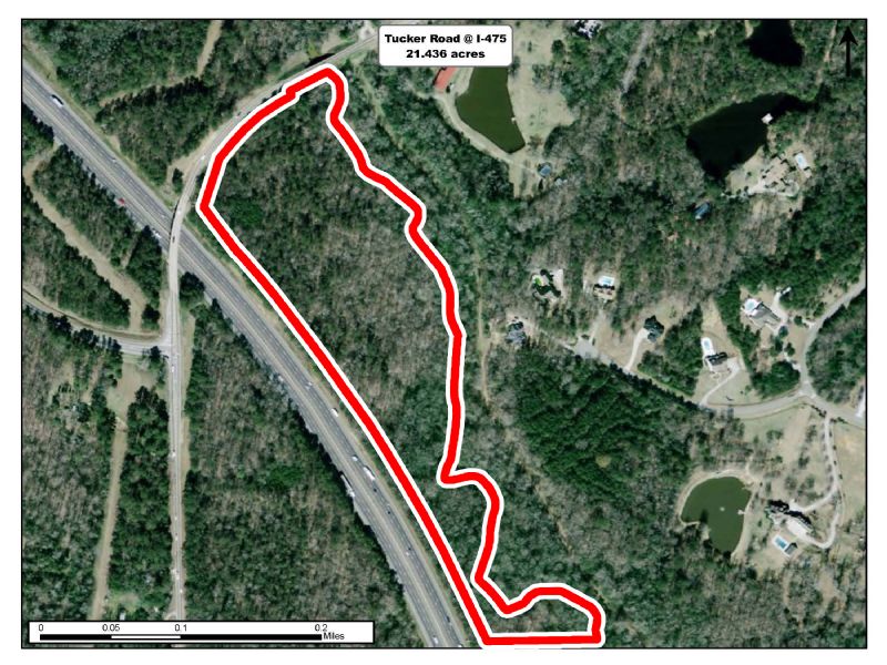 21.44 Acres : Macon : Bibb County : Georgia