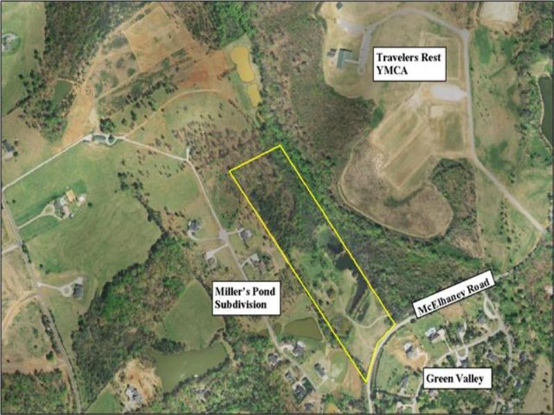 21 Acres W/ 4 Ponds Farm for Sale in Travelers Rest, Greenville County, South Carolina