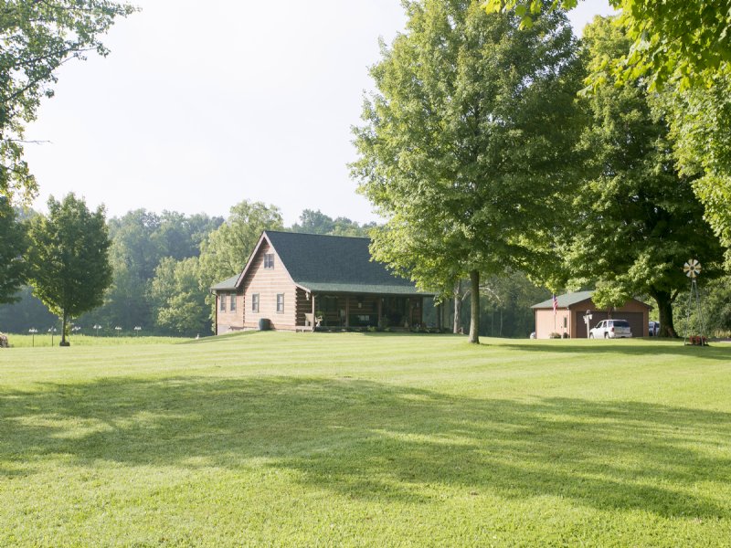 Log Cabin On 13+ Acres, Farm for Sale in Indiana, 95359 FARMFLIP